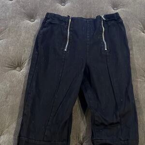 Fashion nova double zipper jeans size 11